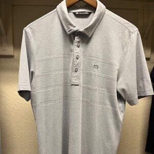 Travis Mathew Grey polo in large - short sleeve